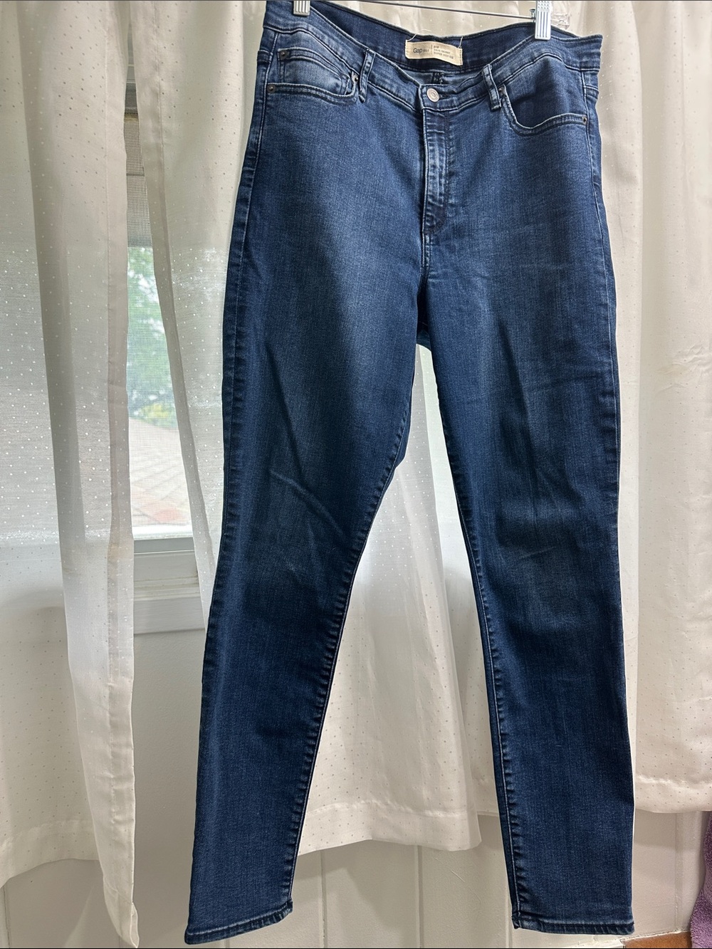 GAP Women's Skinny Jeans - Dark Blue Denim